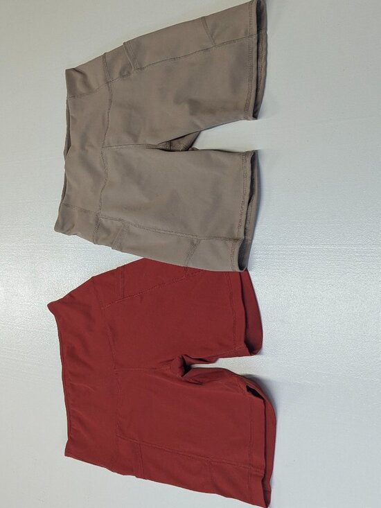 Yogalicious Pants - Yogalicious and Jessica Simpson Size S Biker Shorts Rust and Taupe